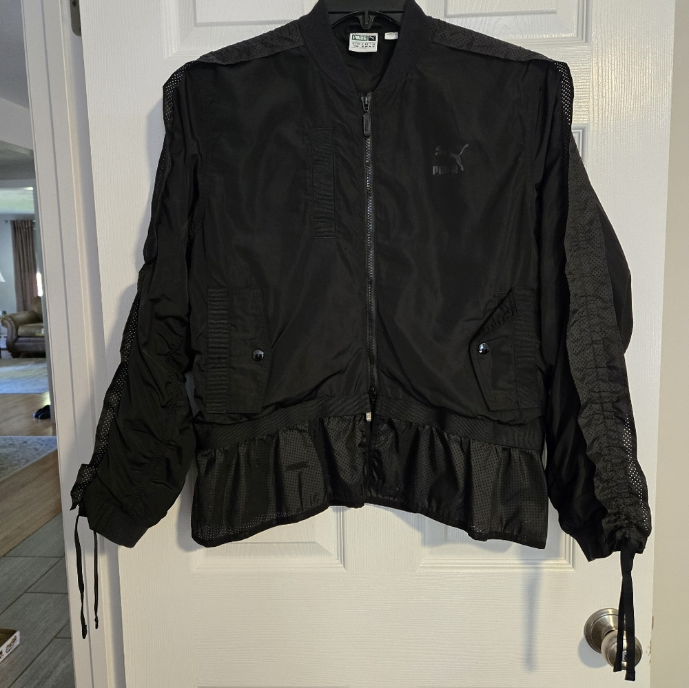 Black Puma Extreme Frills Bomber Jacket - Picture 3 of 15